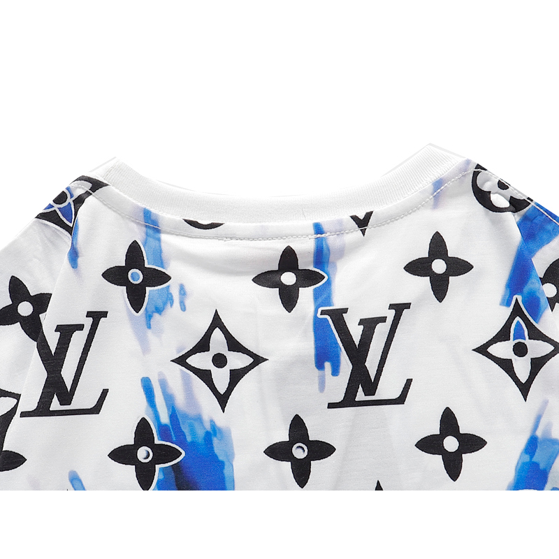 Louis Vuitton Navy Watercolor Monogram T-Shirt – Savonches