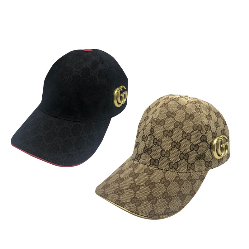 GUCCI(古馳) GG標誌帆布棒球帽 2色