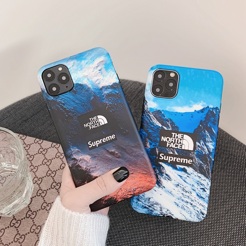 Iphoneケース アクセサリー Newvo 専門店 Iphone6 7 8 Xs Xs Max Xrケースぞくぞく入荷 正規品 Supreme X The North Face Iphoneケース 雪山 火山の Iphone 11 ケース