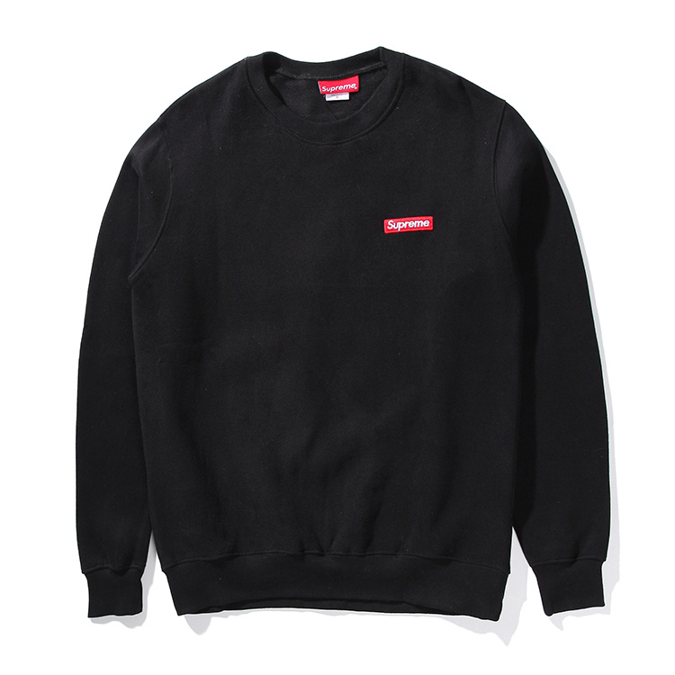 Supreme (シュプリーム) スモールボックスピキュークルーネック スウェットシャツ(Small Box Pique Crewneck Sweatshirt) ブラック