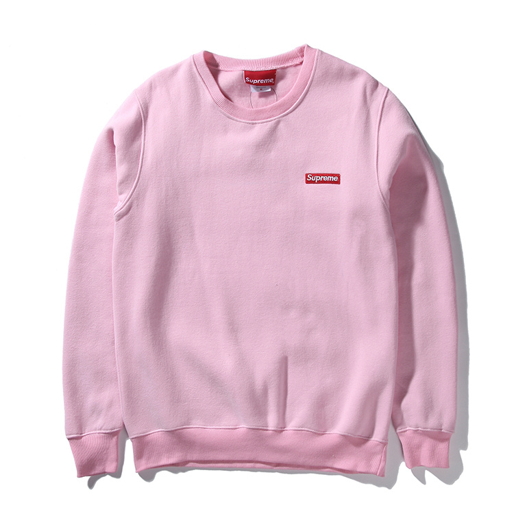 Supreme (シュプリーム) スモールボックスピキュークルーネック スウェットシャツ(Small Box Pique Crewneck Sweatshirt) ピンク