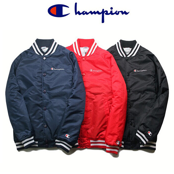 大人気のsupreme×championからの野球ユニフォーム Jacket ジャケット 3色