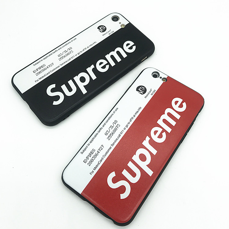Supreme iPhone6/6s、6/6sPlus、7、7 Plus、8、8 Plus 、X 、XS、XR Metro Card ケース 2色