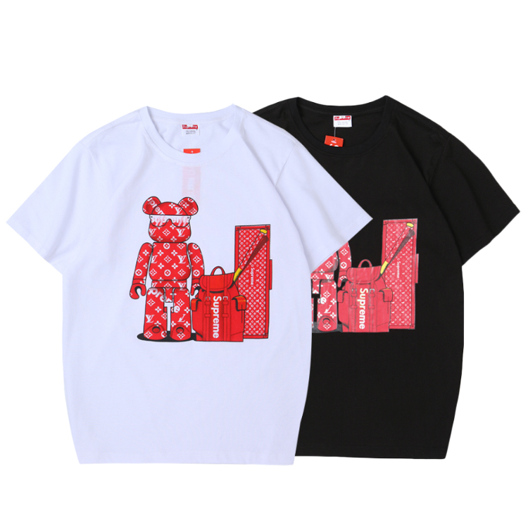 Supreme (シュプリーム) Cartoon Bear Printed Crewneck Tシャツ 2色