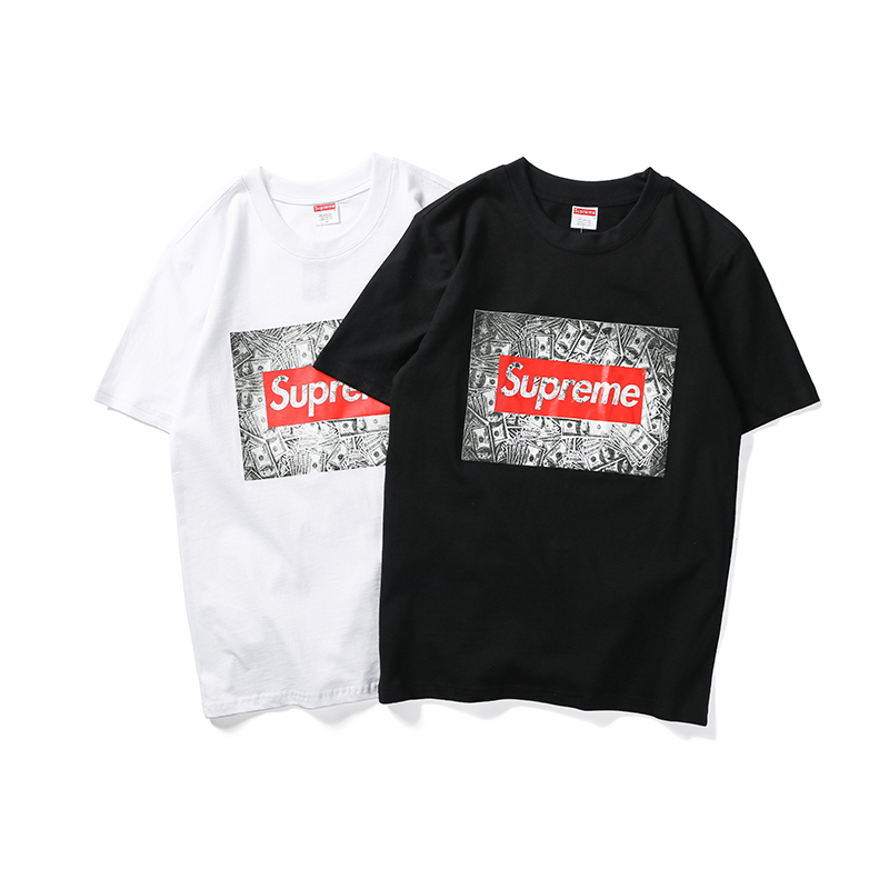 Supreme (シュプリーム) Dollar Box Logo Tシャツ 2色
