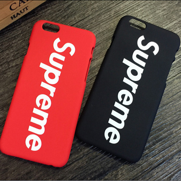 Supreme iPhone6/6s、6/6sPlus、7、7 Plus、8、8 Plus、X 、XS、XR ケース 赤 黒