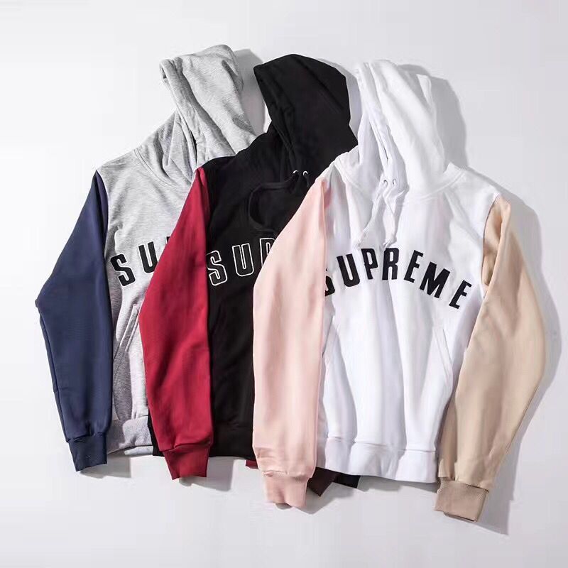 Supreme (シュプリーム) Box Logo Color Blocked Hooded Sweatshirt フーデッド パーカー 3 色
