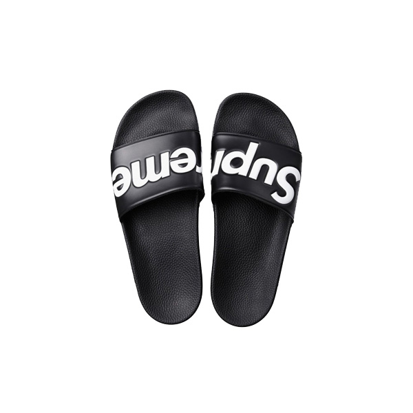 Supreme シュプリーム Slides Sandals Black