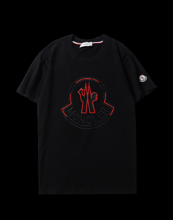 メンズ モンクレール/MONCLER Logo-Embroidered Tシャツ