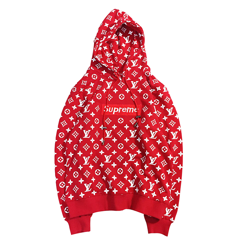 red supreme hoodie price